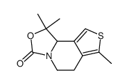 3H-Oxazolo[3,4-a]thieno[3,4-c]pyridin-3-one,1,5,6,9b-tetrahydro-1,1,7-trimethyl- Structure