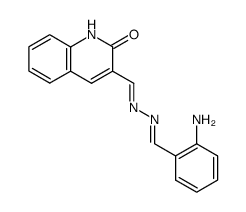 3-{[1-(2-Amino-phenyl)-meth-(Z)-ylidene]-hydrazonomethyl}-1H-quinolin-2-one结构式