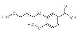 4-Methoxy-3-(3-methoxypropoxyl)benzoic acid structure