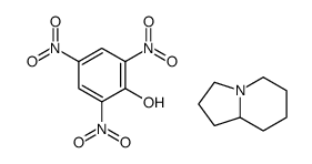 (8aS)-1,2,3,5,6,7,8,8a-octahydroindolizine,2,4,6-trinitrophenol Structure