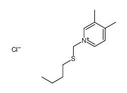 1-(butylsulfanylmethyl)-3,4-dimethylpyridin-1-ium,chloride结构式