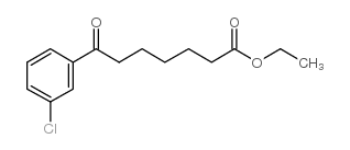 ethyl 7-(3-chlorophenyl)-7-oxoheptanoate结构式
