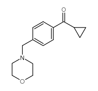 CYCLOPROPYL 4-(MORPHOLINOMETHYL)PHENYL KETONE Structure