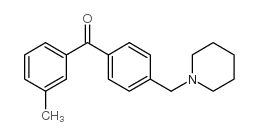 3-METHYL-4'-PIPERIDINOMETHYL BENZOPHENONE结构式