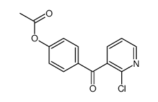 3-(4-ACETOXYBENZOYL)-2-CHLOROPYRIDINE Structure