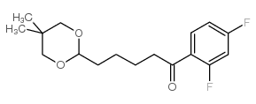 2',4'-DIFLUORO-5-(5,5-DIMETHYL-1,3-DIOXAN-2-YL)VALEROPHENONE structure