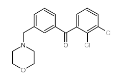 2,3-DICHLORO-3'-MORPHOLINOMETHYL BENZOPHENONE structure