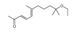 10-ethoxy-6,10-dimethylundeca-3,5-dien-2-one结构式