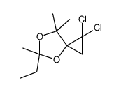 2,2-dichloro-5-ethyl-5,7,7-trimethyl-4,6-dioxaspiro[2.4]heptane Structure