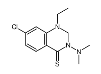 7-Chloro-3-dimethylamino-1-ethyl-2,3-dihydro-1H-quinazoline-4-thione结构式