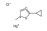 chloro-(2-cyclopropyl-5-methylthiophen-3-yl)mercury Structure