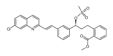 Methyl [S-(E)]-2-[3-[3-[2-(7-chloro-2-quinolinyl)ethenyl]phenyl]-3-methanesulfonyloxy-propyl] benzoate Structure