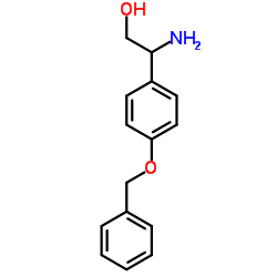 2-Amino-2-[4-(benzyloxy)phenyl]ethanol Structure