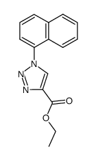 1-(1-Naphtyl)-1H-1,2,3-triazole-4-carboxylic acid ethyl ester structure
