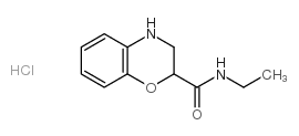 N-ETHYL-3,4-DIHYDRO-2H-1,4-BENZOXAZINE-2-CARBOXAMIDE HYDROCHLORIDE Structure