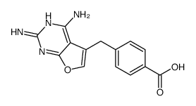 4-[(2,4-diaminofuro[2,3-d]pyrimidin-5-yl)methyl]benzoic acid结构式