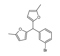 2-[(3-bromophenyl)-(5-methylfuran-2-yl)methyl]-5-methylfuran Structure