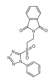 2-[2-(1-phenyl-1H-tetrazol-5-ylsulfonyl)ethyl]isoindolin-1,3-dione Structure