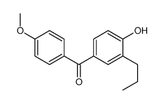 (4-hydroxy-3-propylphenyl)-(4-methoxyphenyl)methanone Structure