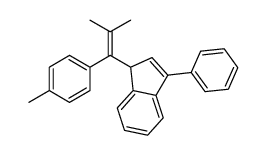 1-[2-methyl-1-(4-methylphenyl)prop-1-enyl]-3-phenyl-1H-indene结构式