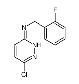 6-chloro-N-[(2-fluorophenyl)methyl]pyridazin-3-amine结构式