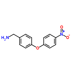 1-[4-(4-Nitrophenoxy)phenyl]methanamine structure