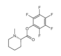 (S)-1-Methyl-piperidine-2-carboxylic acid pentafluorophenyl ester结构式