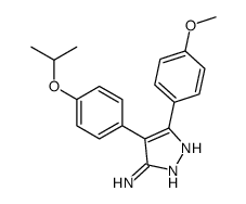 5-(4-methoxyphenyl)-4-(4-propan-2-yloxyphenyl)-1H-pyrazol-3-amine Structure
