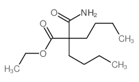 ethyl 2-butyl-2-carbamoyl-hexanoate结构式