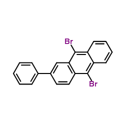 9,10-二溴-2-苯基蒽结构式