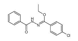 ethyl p-chlorobenzoate benzoylhydrazone Structure