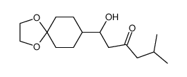 1-hydroxy-5-methyl-1-(1,4-dioxaspiro[4.5]decan-8-yl)hexan-3-one Structure