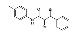 N-(4-Methylphenyl)-2,3-dibrom-3-phenylpropionamid Structure