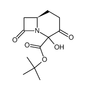 (R)-2-Hydroxy-3,8-dioxo-1-aza-bicyclo[4.2.0]octane-2-carboxylic acid tert-butyl ester Structure