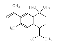 1-(3,8,8-trimethyl-5-propan-2-yl-tetralin-2-yl)ethanone结构式