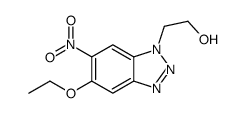 2-(5-ethoxy-6-nitrobenzotriazol-1-yl)ethanol Structure