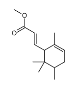 methyl 3-(2,5,6,6-tetramethyl-2-cyclohexen-1-yl)acrylate结构式