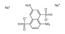 3,8-diaminonaphthalene-1,5-disulphonic acid, sodium salt structure