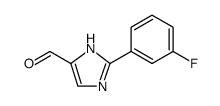 1H-Imidazole-5-carboxaldehyde, 2-(3-fluorophenyl)结构式