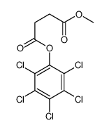 1-O-methyl 4-O-(2,3,4,5,6-pentachlorophenyl) butanedioate Structure