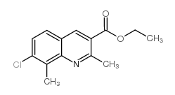 ethyl 7-chloro-2,8-dimethylquinoline-3-carboxylate Structure