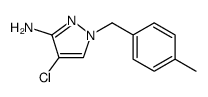 1H-Pyrazol-3-amine, 4-chloro-1-[(4-methylphenyl)methyl] Structure