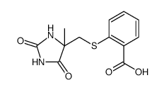 Benzoic acid, 2-[[(4-methyl-2,5-dioxo-4-imidazolidinyl)methyl]thio] picture