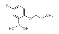 [5-fluoro-2-(methylsulfanylmethoxy)phenyl]boronic acid结构式