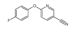 6-(4-fluorophenoxy)pyridine-3-carbonitrile结构式