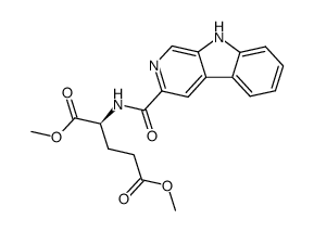 (S)-2-[(9H-β-Carboline-3-carbonyl)-amino]-pentanedioic acid dimethyl ester结构式