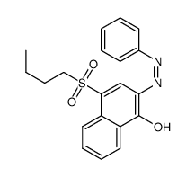 2-(phenylazo-)-4-butylsulfonyl-1-naphthol Structure