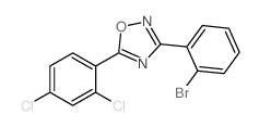 3-(2-Bromophenyl)-5-(2,4-dichlorophenyl)-1,2,4-oxadiazole structure