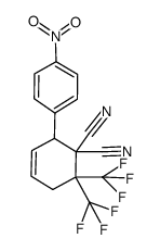 2-(4-Nitro-phenyl)-6,6-bis-trifluoromethyl-cyclohex-3-ene-1,1-dicarbonitrile Structure