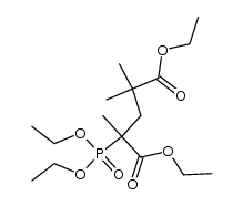 tetraethyl 2,4,4-trimethyl-2-phosphonopentanedioate结构式